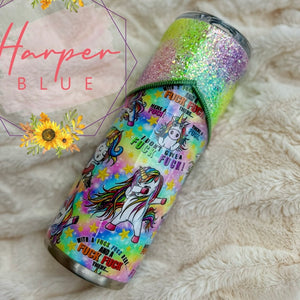 20oz Middle Finger Unicorn Tumbler