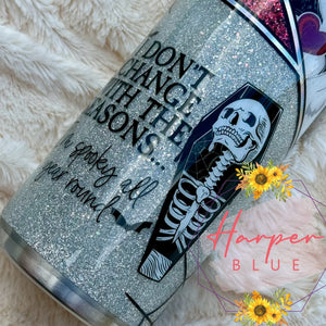 20oz Spooky All Year Long Halloween Tumbler