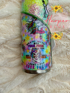 20oz Middle Finger Unicorn Tumbler