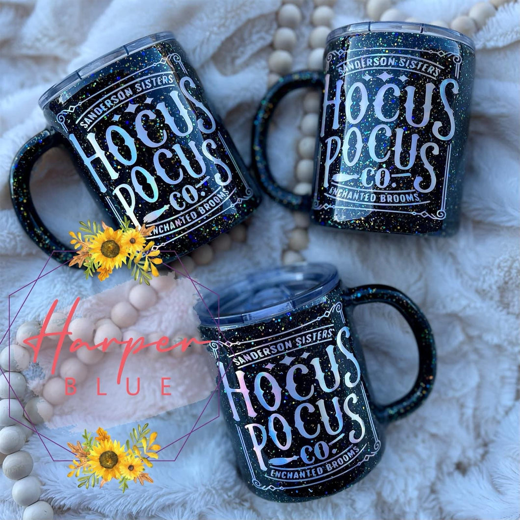 12oz Hocus Po. Enchanted Brooms Mug