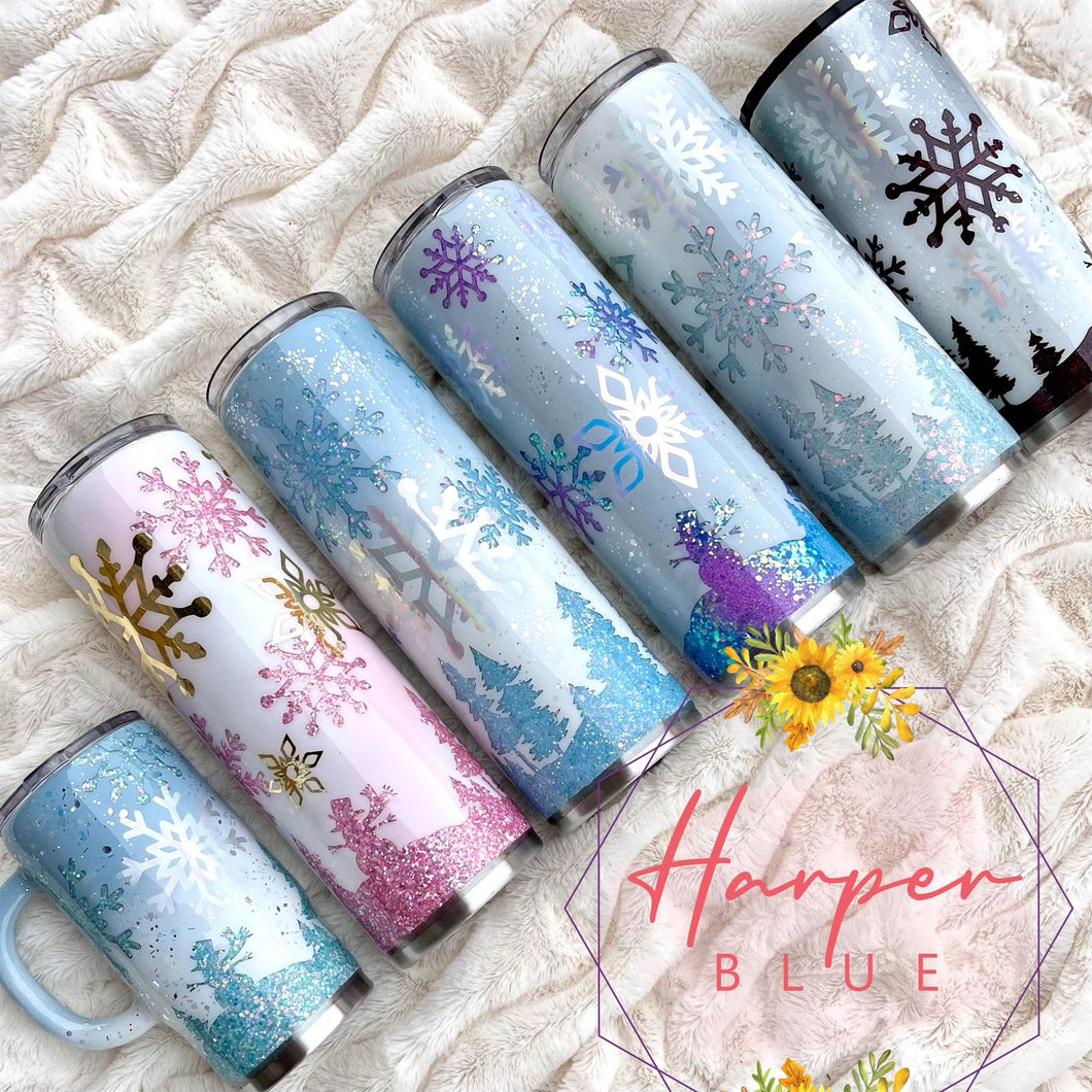 Winter Snowflake tumbler